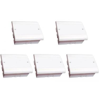 Imagem de Kit C/5 - Caixa Passagem Pvc Perlex Embutir 18X22X08   3908