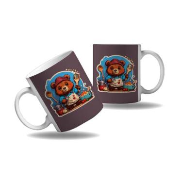 Imagem de Caneca Presente Urso Cozinheiro Chefe Cozinha Profissão 1 - Enjoy Shop