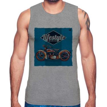 Imagem de Regata Life on the road - Foca na Moda, Cinza, G