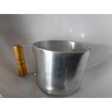 Imagem de Canecão/ Leiteira De 1,6 Litros Alumínio Batido - Mega Alumínios