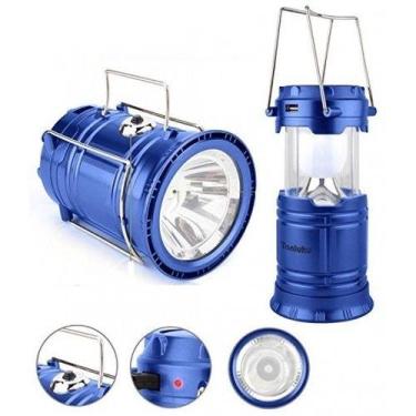 Imagem de Lampiao Solar Led USB Lanterna Bateria Recarregável Retrátil. - fun ga