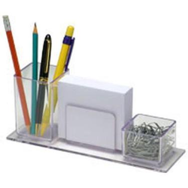 Imagem de Acessório para Mesa Lápis, CLIPS e Lembrete Cristal - Acrimet