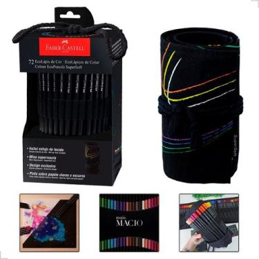 Imagem de Lapis de Cor Faber Castell 72 Cores Supersoft Estojo Rolo em Tecido Pi