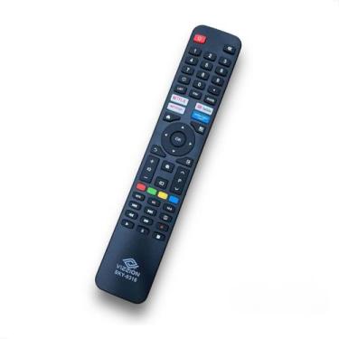 Imagem de Controle Remoto Para Smart Tv Vizzion 4K Linux Le43df20 LE50UHD20 - LE