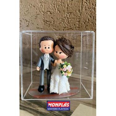 Imagem de Caixa para noivinhos de casamento - Acrílico Cristal - MONPLAS