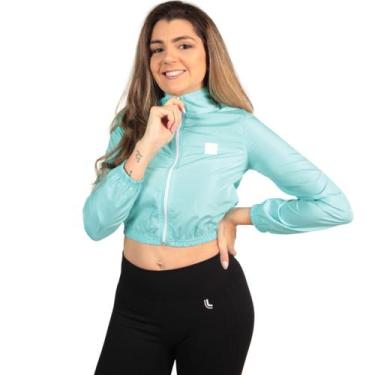 Imagem de Jaqueta Corta Vento Cropped Delute Feminina Adulto Resistente à Água s