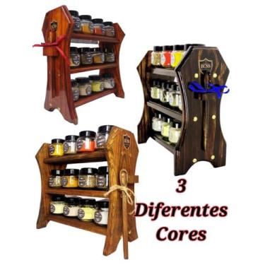 Imagem de Porta temperos / Condimentos Prático com 12 potes com tampa e colher d