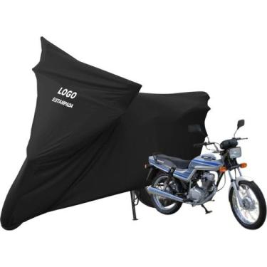 Imagem de Capa Protetora Para Cobrir Moto Honda CG 125 Today Com logo - Mz, Pret