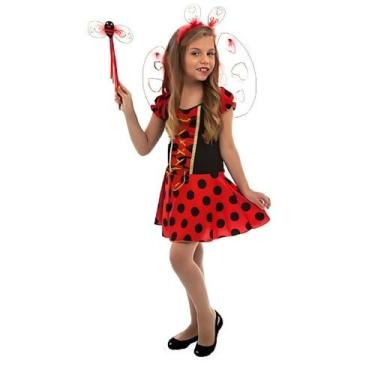 Imagem de Fantasia Joaninha Infantil Feminino - Jade Fashion, G
