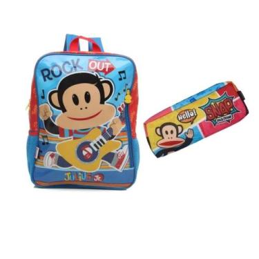 Imagem de Kit Mochila Costas Escolar e Estojo Infantil Julius Jr - Sestini