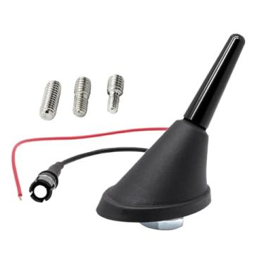 Imagem de Antena de carro curta, substituição de antena automotiva | Substituição de antena ajustável para caminhão,Configuração fácil, reforço do sinal de áudio e vídeo do carro Antenas de áudio e vídeo para c