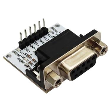 Imagem de diustou RS232 TTL módulo conversor serial adaptador TTL para 232 porta de interface RS232 para TTL conversor de sinal serial SP3232 chip DB9 conector UART (fêmea)