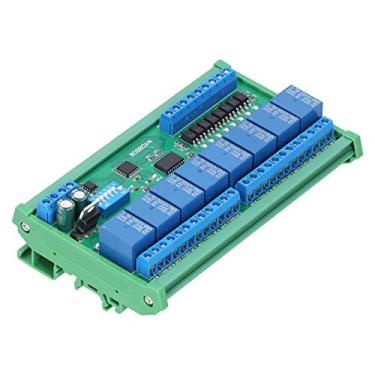 Imagem de N4D8B08-R Módulo de relé RS485 de 8 Canais Com Modbus RTU, 8 Entradas/8 Saídas, 12V, Placa de Expansão PLC para Gabinete de Trilho DIN 35