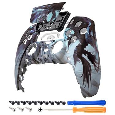Imagem de eXtremeRate Capa de proteção frontal Dragon Whisper Touchpad compatível com controle ps5 BDM-010 BDM-020 BDM-030, capa de substituição faça você mesmo personalizada para touchpad compatível com controle ps5