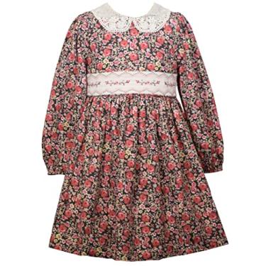 Imagem de Bonnie Jean Vestido de Natal para bebês meninas - Vestido franzido para bebês e meninas pequenas, Rosa, argila, 3 Anos