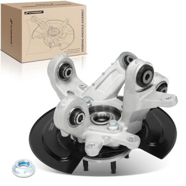 Imagem de A-Premium Conjunto de junta de direção traseira e cubo de rolamento de roda compatível com Ford Explorer 2011-2019, utilitário interceptor policial 2013-2019, AWD, lado esquerdo do motorista