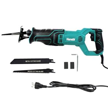 Imagem de Serra Sabre 20mm 1100w 2800r/min Elétrica Reciprocante Alternativa Serrão Hanabi Laminas para Madeira e Metal