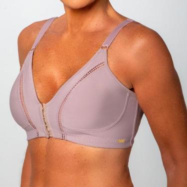 Imagem de Sutiã com Abertura Frontal Sem Aro Sem Bojo Dilady 323181, 48, Rr, Ros