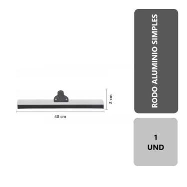 Imagem de 1 Unidade Rodo Para Limpeza De Alumínio Eva Simples 40 Cm Puxa E Seca 