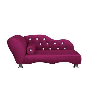 Imagem de Cama Caminha Diva Pet Veludo Strass Marsala Dvinn - Divini, Marsala