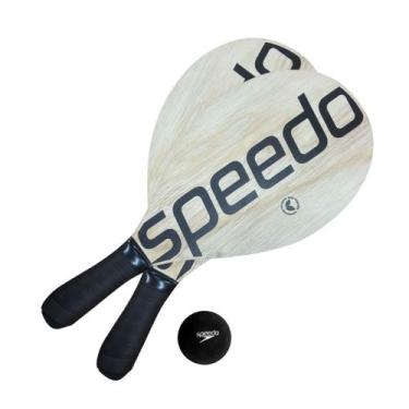 Imagem de Kit Frescobol Speedo Popular Racket, Black