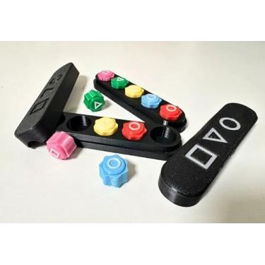 Imagem de Gonggi Jogo Coreano, Compre 1 e leve 2 Sets de 5 peças com estojo para transporte, Gong-gi Korean Game Squid, Jogo Tradicional Coreano, Round 6