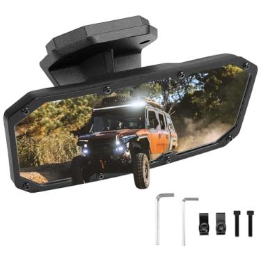 Imagem de KEMIMOTO Espelho retrovisor, espelho interno compatível com Polaris Xpedition XP/ADV, espelho retrovisor convexo central substitui 2884486