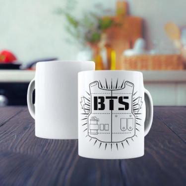 Imagem de Caneca de Porcelana 325ml Personalizada BTS Decorada - Generic, BTS 1