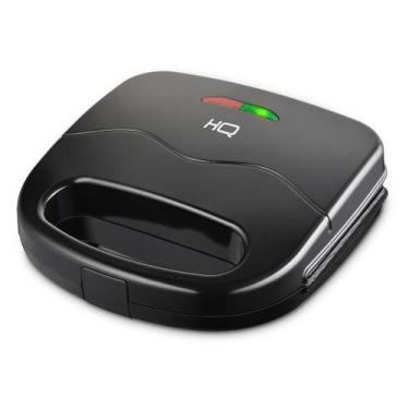 Imagem de Sanduicheira Grill Elétrico HQ 750W Antiaderente Preto HQ-SG003 220V, 