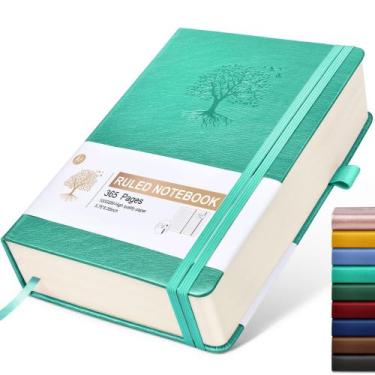 Imagem de Caderno de Jornal Ansopu A5 - Capa Dura em Couro - 365 Páginas