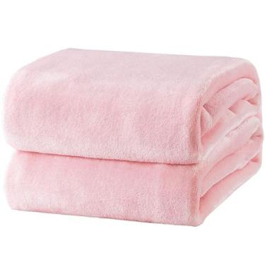 Imagem de Manta Bedsure Fleece King Size Rosa - Macia e Acolhedora