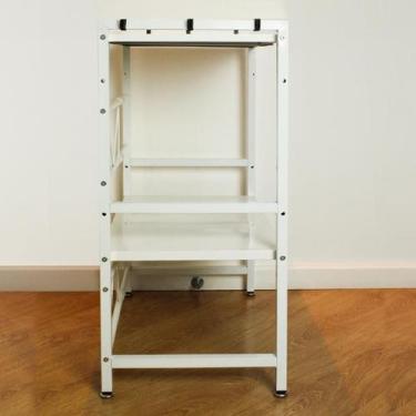 Imagem de Rack p/ Microondas C/ 2 Prateleiras, cor BRANCA - WHL-002 - Strom