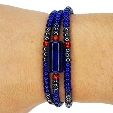 Imagem de Pulseira Guia de Proteção Orixá Ogum - Balaio de Santo, 17 cm