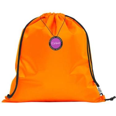 Imagem de Mochila tipo Saco Gym Sack em rPet 37x41cm Elche TopGet, Laranja