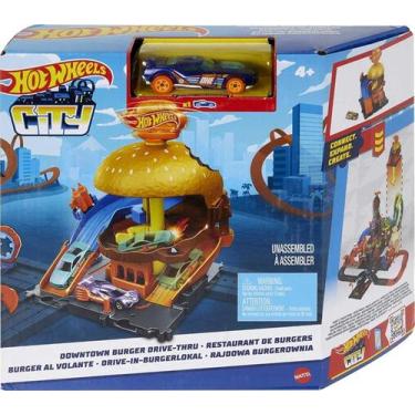Imagem de Pista Hot Wheels City  Drivre-Thru de Hambúrguer Mattel