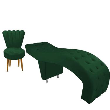 Imagem de Maca De Maquiagem E Estética Cadeira Alicia Verde