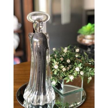 Imagem de Imagem anjo mini cinza grafite em Cristal Murano São Marcos