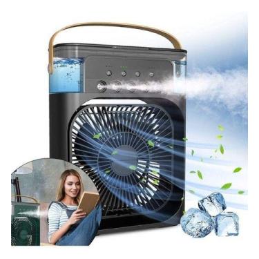 Imagem de Mini Ar Condicionado Climatizador Cor Preto 110v/220v - kapbom, Preto,