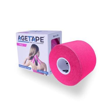 Imagem de Agetape Kinesiology Tape 5cm X 5m - Rosa, Rosa