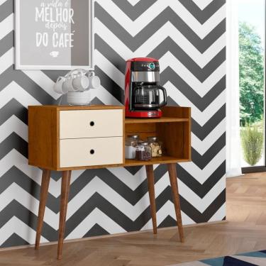 Imagem de Aparador Buffet Classic 2 Gavetas Freijo com OffWhite Rede Móveis