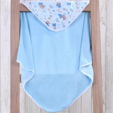 Imagem de Toalha Capuz Bebê 70x70 Toque Aveludado Super Macia