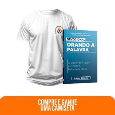 Imagem de Kit Fé que Reina  Devocional Orando a Palavra + Camiseta Cristã Mascul