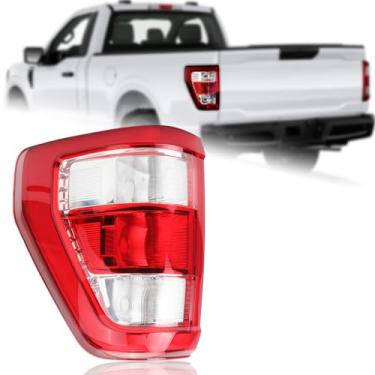 Imagem de Duolctrams Conjunto de lâmpada traseira de freio do lado esquerdo do motorista compatível com Ford F150 F-150 XL 2021 2022 sem lâmpada