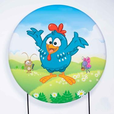 Imagem de Painel de Festa Redondo de 1,80m Galinha Pintadinha - Fera Print