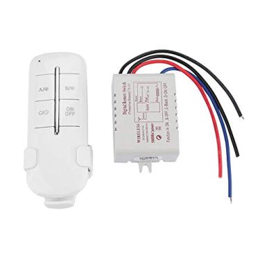 Imagem de Interruptor de Lâmpada de Controle Remoto, Kit de Chave de Luz Sem Fio, Kit de Interruptor de Parede de Controle Remoto Expansível, Sem Necessidade de Fiação, (MR704 Carga de