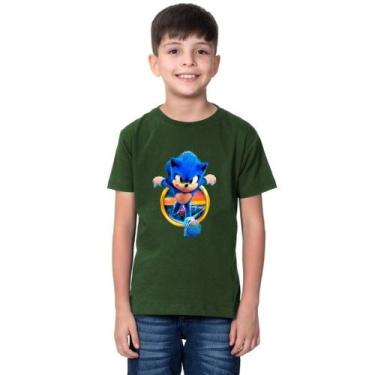 Imagem de Camiseta Moda Infantil 100% Algodão  Estampada Sonic - loja dinka, 4, 