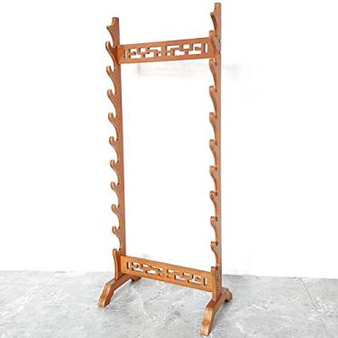 Imagem de Suporte de espada, suporte de espada, suporte de espada Katana | Suporte de espadas de chão, suporte de exibição vertical de 5 a 12 andares - Suporte de espada multicamadas para chão Suporte de armas