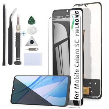 Imagem de YWLRONG Substituição de tela Boost Mobile Celero SC 5G para celular Celero SC 5G SN339D Display Touch Screen Digitalizador Substituição com ferramentas (preto)
