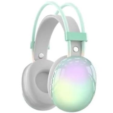 Imagem de Fone de Ouvido Headset Gamer Bluetooth 10Metros Luz RGB Almofadas Cancelamento de Ruido Profissional