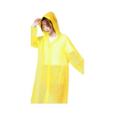 Imagem de Capa de Chuva Adulto Impermeável e Leve - Portátil, Reutilizável e Mod